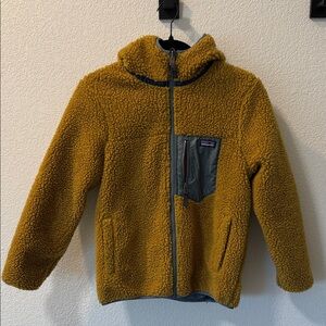 Kids Mustard Yellow Fleece Jacket